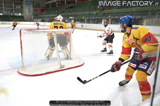 2021-10-17 Valpellice Bulldogs U19-Hockey Asiago 0577